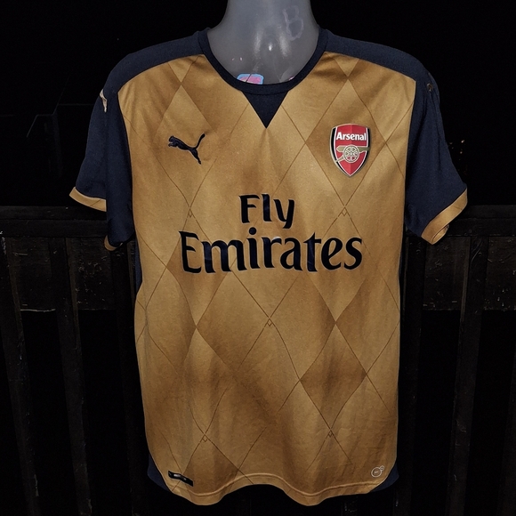 PUMA Arsenal Fly Emirates Soccer Jersey Size Large - Picture 1 of 3